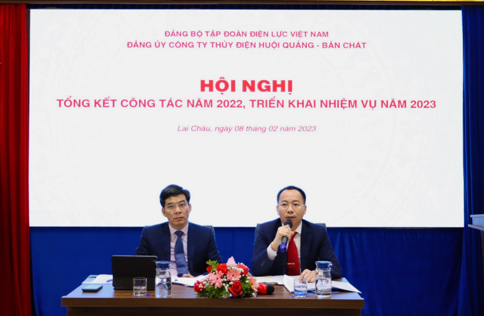Đảng bộ Công ty Thủy điện Huội Quảng - Bản Chát tổng kết công tác năm 2022 và triển khai nhiệm vụ năm 2023