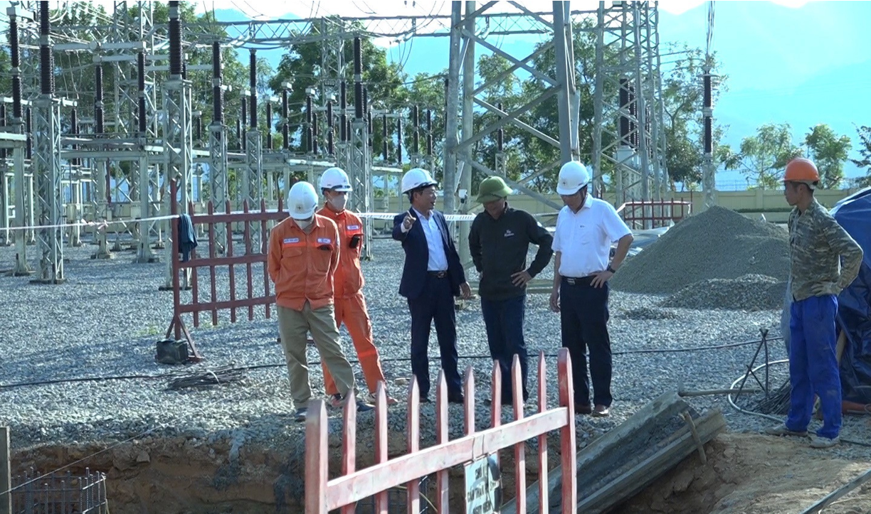 Gấp rút triển khai thi công Trạm 220kV mở rộng của Nhà máy thủy điện Huội Quảng