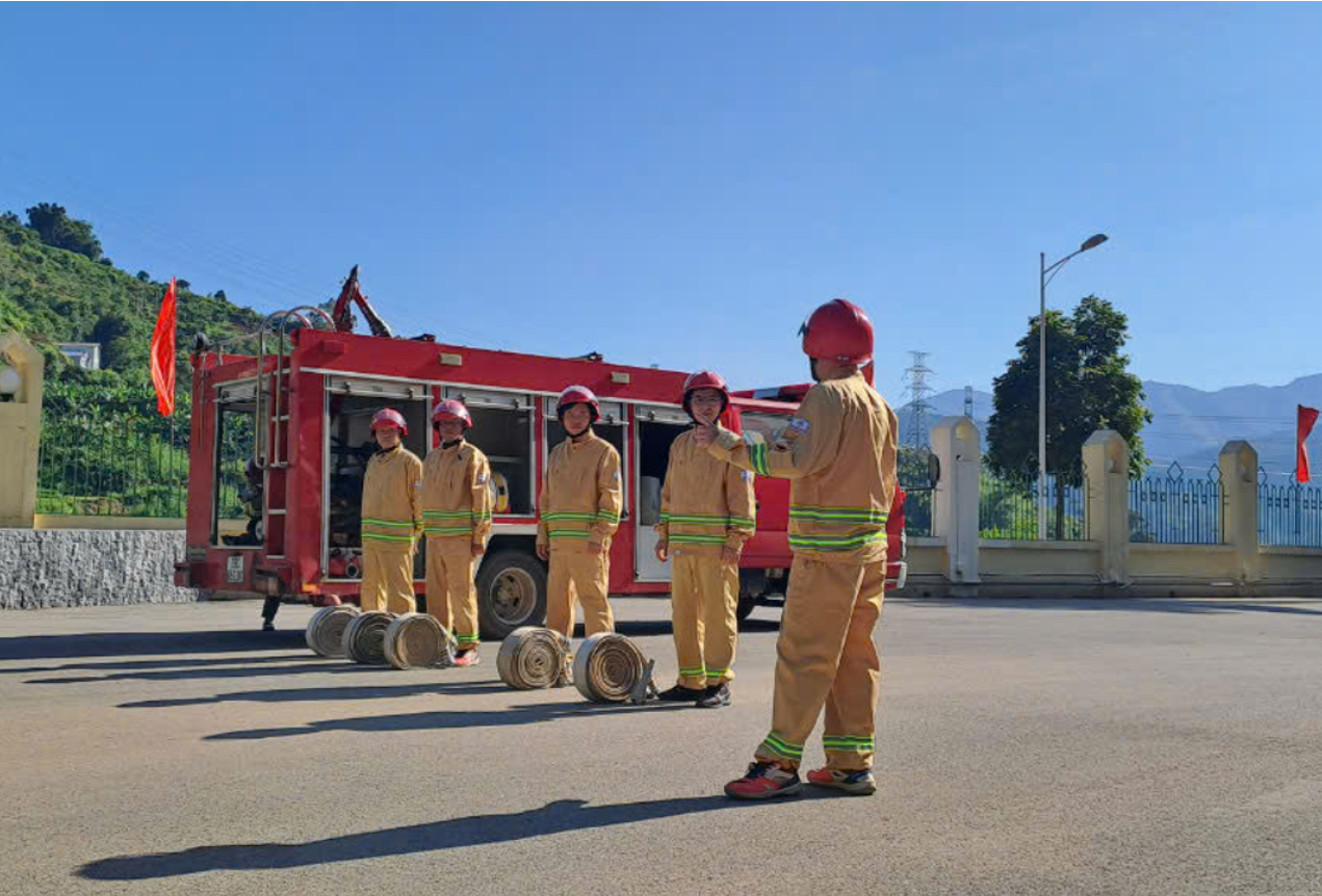 Phân xưởng Vận hành Huội Quảng tổ chức các hoạt động hưởng ứng ngày “Toàn dân phòng cháy, chữa cháy” và “Tháng an toàn phòng cháy, chữa cháy” năm 2024