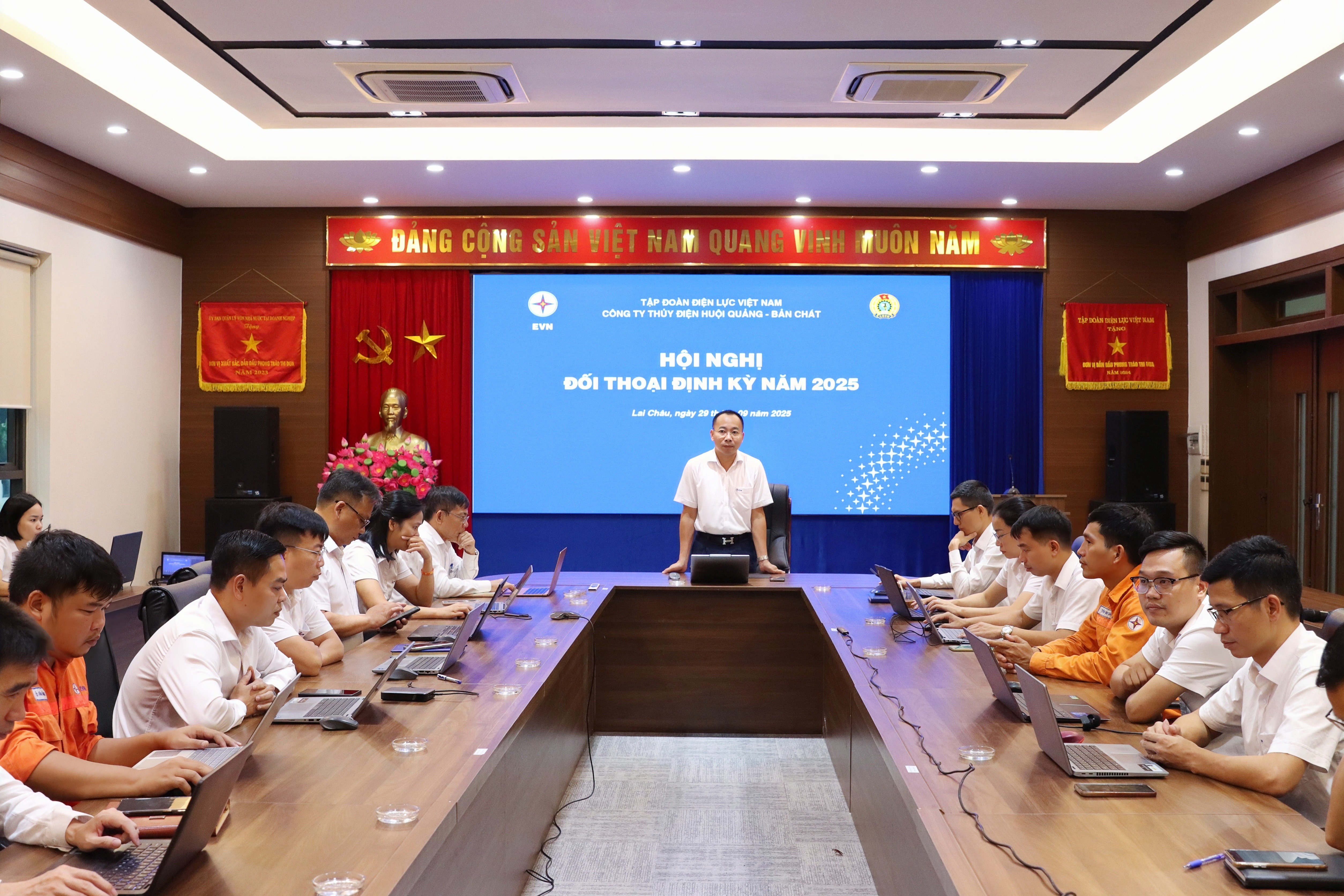 Hội nghị đối thoại định kỳ năm 2025 của Công ty Thủy điện Huội Quảng - Bản Chát: Phát huy dân chủ, củng cố niềm tin, hướng tới hoàn thành thắng lợi nhiệm vụ