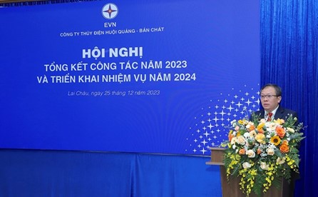 Công ty Thuỷ điện Huội Quảng - Bản Chát tổng kết công tác năm 2023, triển khai nhiệm vụ năm 2024