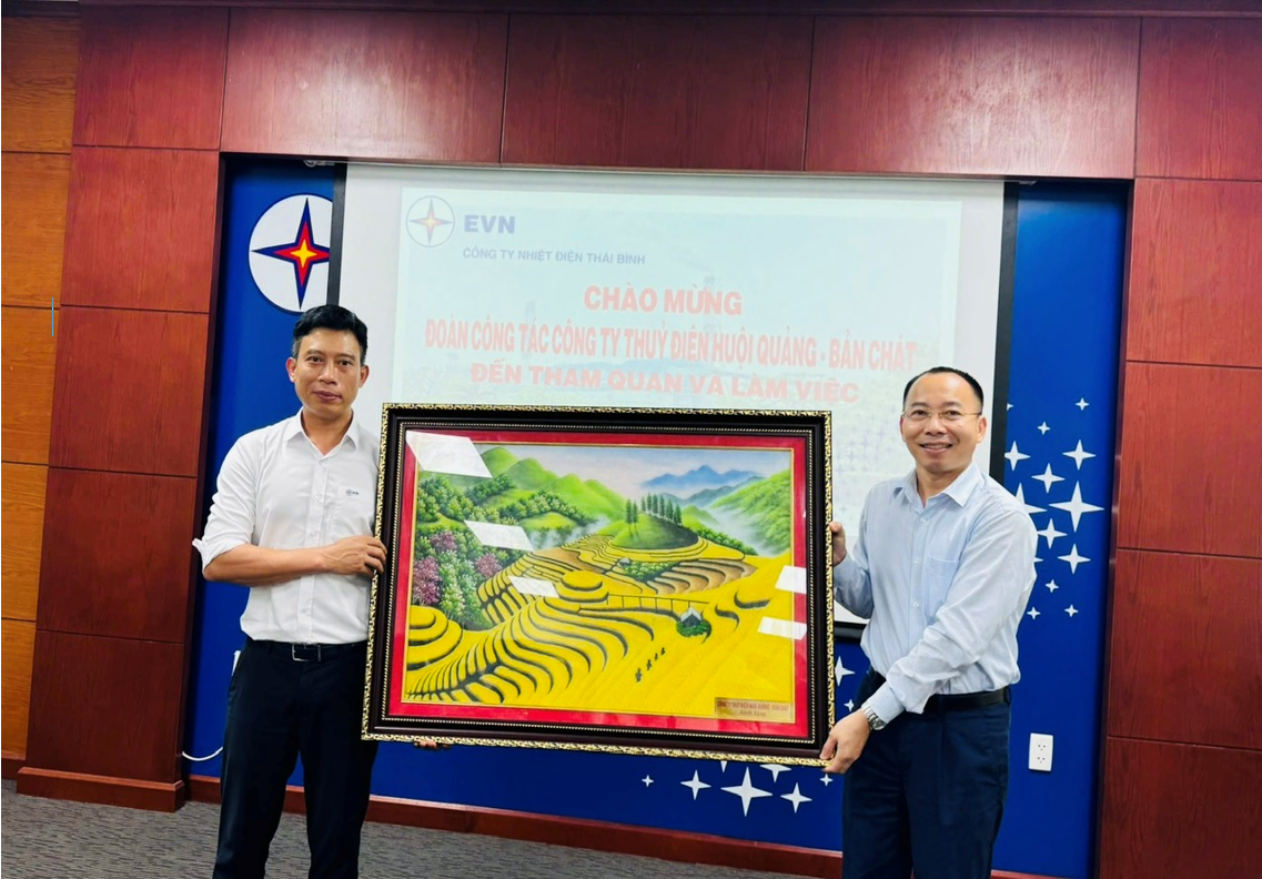 Công ty Thủy điện Huội Quảng - Bản Chát tổ chức thăm quan, học tập kinh nghiệm tại Nhà máy Nhiệt điện Thái Bình